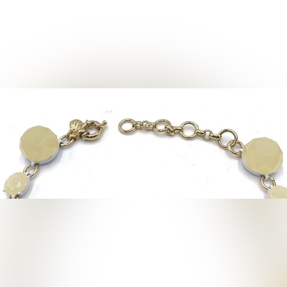 J. CREW Misty Faux Stone Statement Bib Gold Tone Necklace 20" - Picture 12 of 13